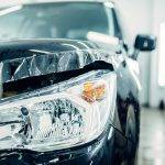 Fitting paint protection film to a car panel