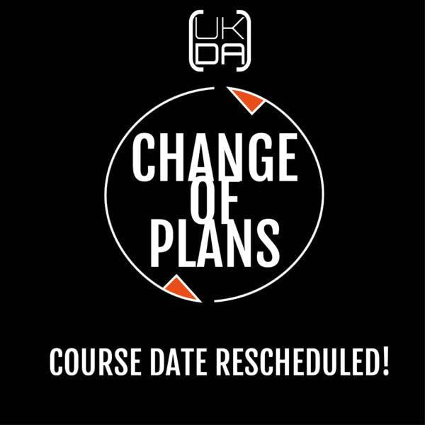 Course date rescheduled