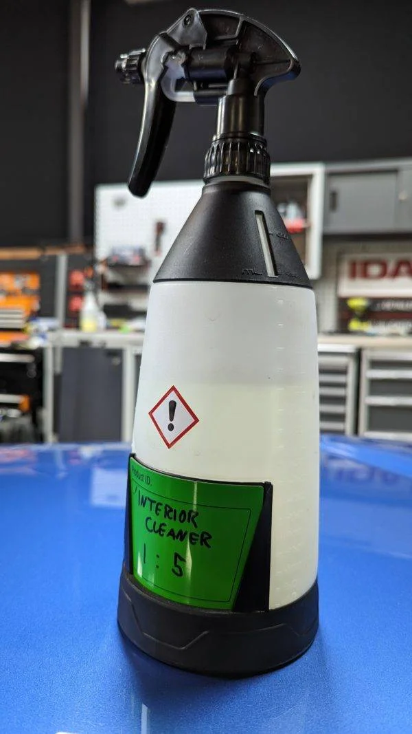 Bottle with added CLP Label